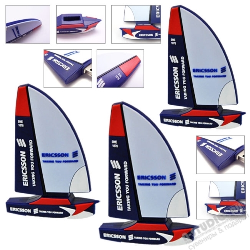 Флэшка «Корабль» под логотип usb flash карты pvc оригинальные оптом
