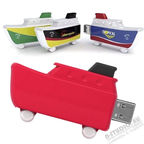 Прикольные флешки «Красный корабль» морские usb flash карты под логотип