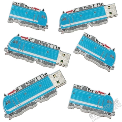 Флэшки с логотипом «Поезд» подарочные usb флеш карты оптом