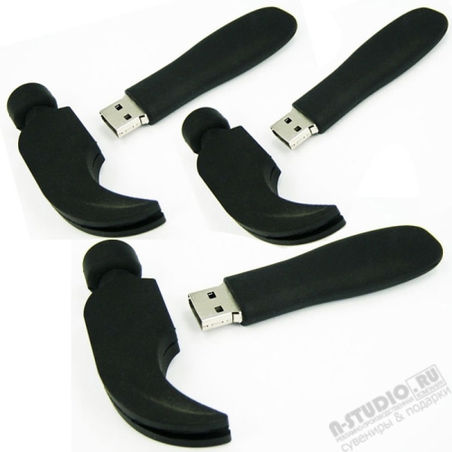 Флешки «Молоток» с логотипом строительные usb flash карты