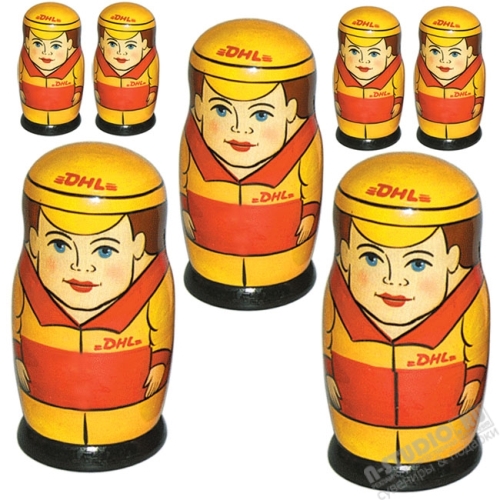 Флешки матрешки «Логист» с логотипом DHL usb флэш накопители