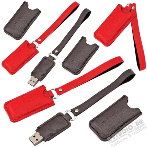 Флешки в кожаном чехле под нанесение логотипа подарочные usb флэш диски