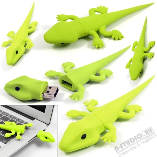 Флешки «Геккон» оригинальные usb флеш карты с логотипом
