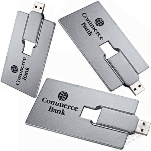 Флэшки кредитки под логотип рекламные поворотные usb флеш карта визитки