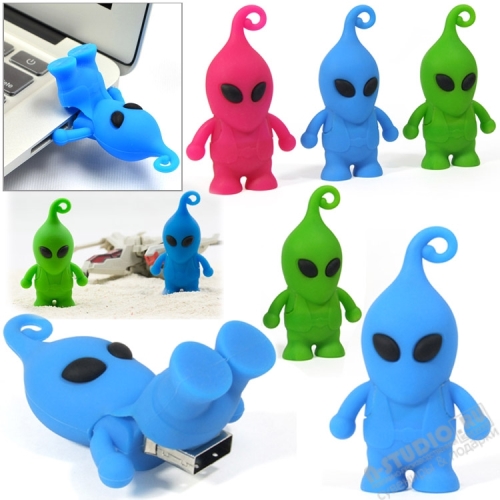 Флешки с логотипом «Инопланетянин» силиконовые usb флэш накопители