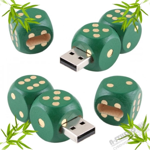 Эко флэшки «Кубик» под логотип оптом рекламные usb flash диски