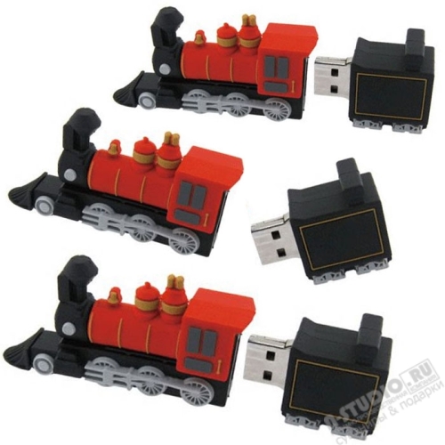 Флешки «Паровоз» usb флэш накопители с логотипом железнодорожные
