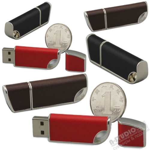 Подарочные кожаные флешки с логотипом usb флэш карты из кожи