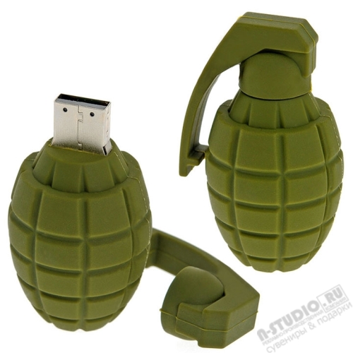 Флэшки «Граната» под нанесение логотипа военные usb flash накопители