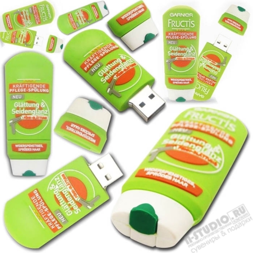 Usb флеш карты «Шампунь Garnier» shampoo shape usb флешки оптом