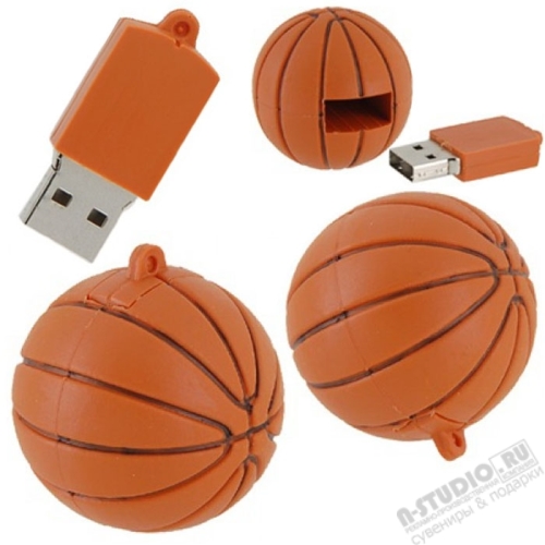 Флешки «Баскетбольный мяч» спортивные usb flash карты под логотип