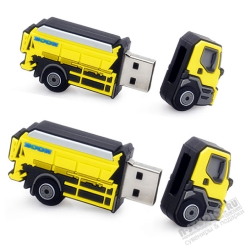 Pvc флешки «Грузовик» под нанесение логотипа usb флэш диски