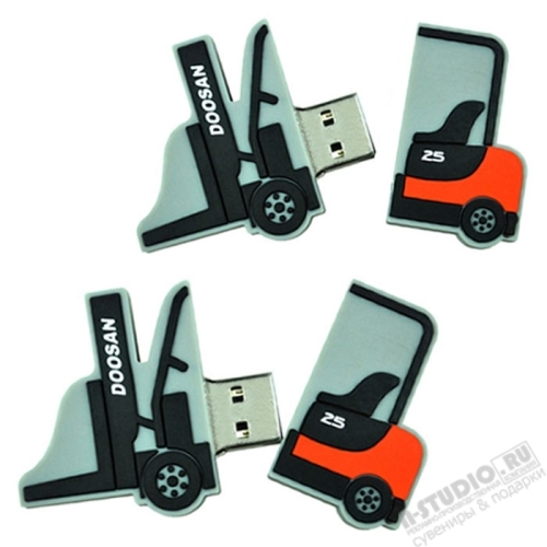 Спец флешка «Погрузчик» usb флэш-накопители спецтехника с логотипом