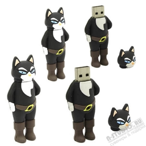 Флешка Котик» под нанесение логотипа usb флэш накопители оптом