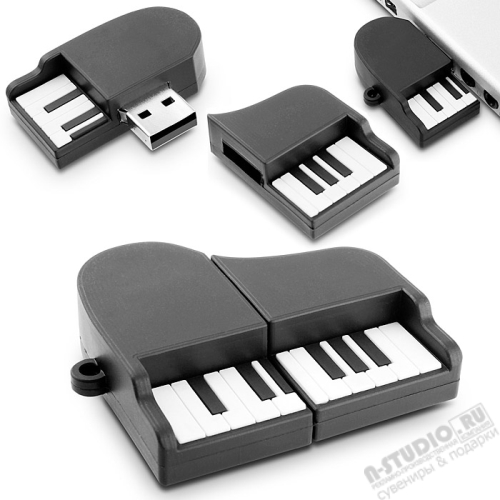 Музыкальные флэшки «Музыкальное пианино» под логотип usb флеш карты оптом