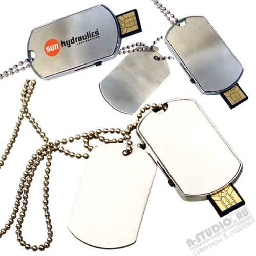 Флешки «Армейский жетон» с логотипом usb флеш накопители