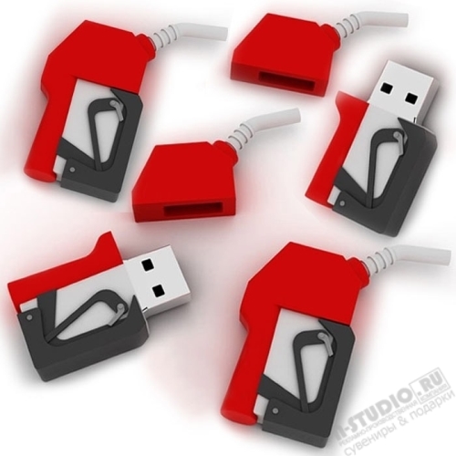 Флэшка «Пистолет бензоколонки» под логотип пвх usb флеш накопитель цены