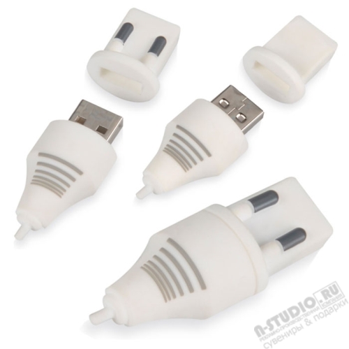 Флешка «Вилка» под логотип энергетические usb флеш-накопители