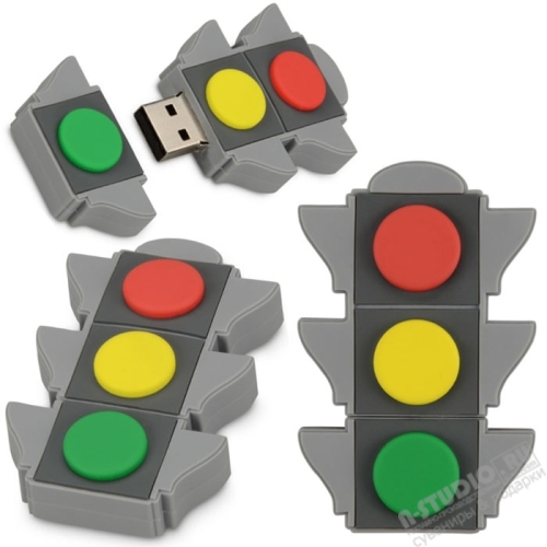 Флэшки «Светофор» с нанесением логотипа ГИБДД usb флеш-диски ГАИ