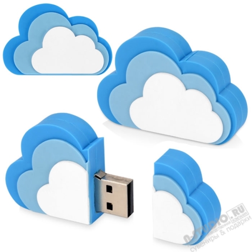 Флешка «Облачко» под логотип подарочный usb флеш-накопитель