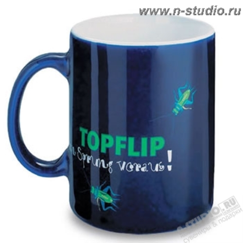 Керамические кружки двуцветные под логотип оптом