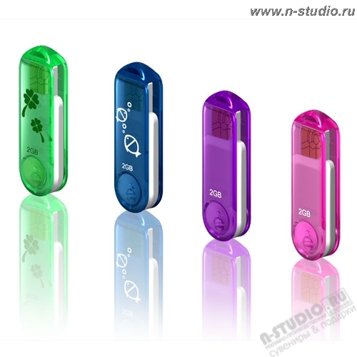 Флэшка 1Gb 2Gb 4Gb 8Gb  USB Flash Drive прозрачные с логотипом