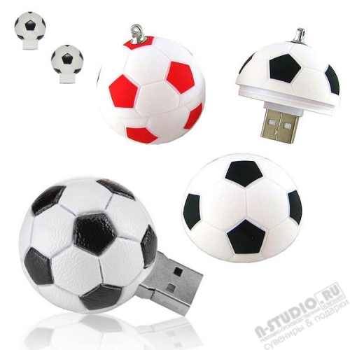Оригинальные флешки «Футбольный мяч» USB Flash Drive sport