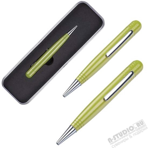 Зеленая флэшка ручка usb flash pen мини в упаковке ручки флешки