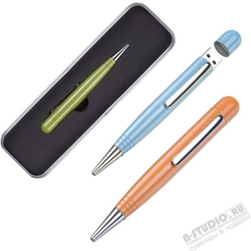 Голубая ручка usb память оранжевая usb flash pen зеленая оптом
