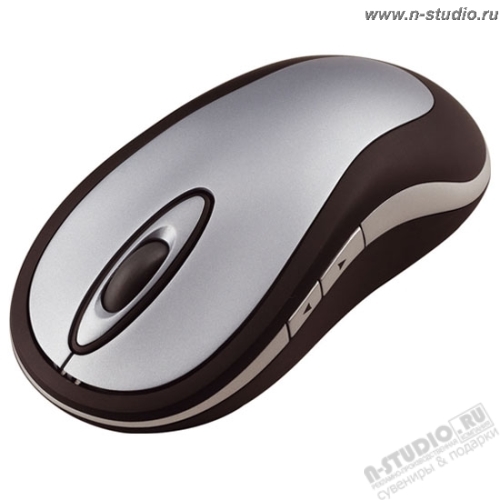 Корпоративные серебристые  оптические мышки с логотипом Mouse-optical