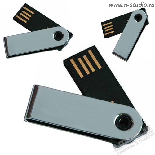 Флэшка Slim металл mini с логотипом usb флеш карты 2Gb 4Gb 8Gb