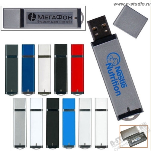 Флэшки корпоративные под логотип классические 1Gb 2Gb 4Gb
