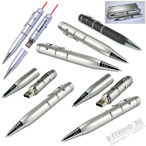 Ручка флэшка 1Gb 2Gb USB Flash PEN c лазерной указкой 4Gb 8Gb 16Gb