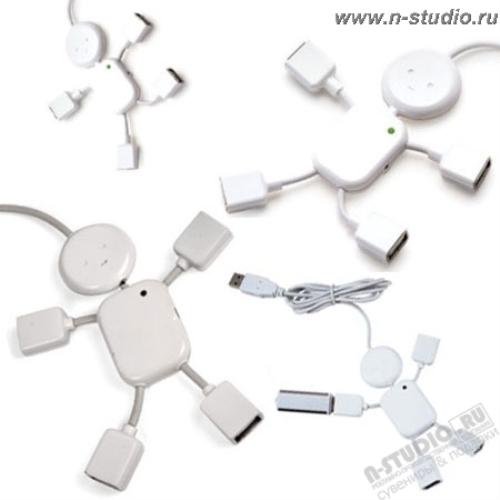 USB разветвитель 4 порта человек со склада usb хабы оптом