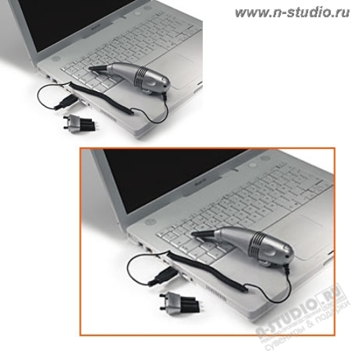 Пылесос usb с LED-фонарем для клавиатуры компьютерные сувениры