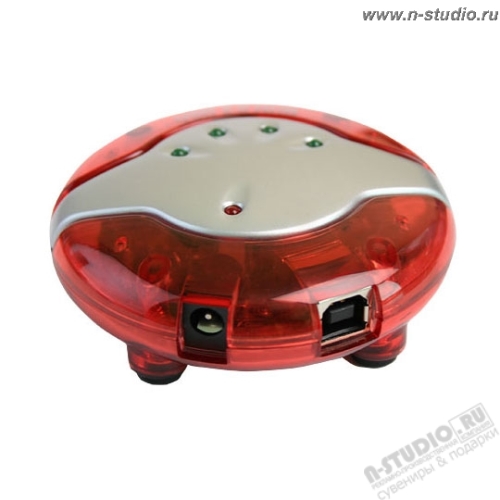ХАБ USB HUB 4 порта с адаптером