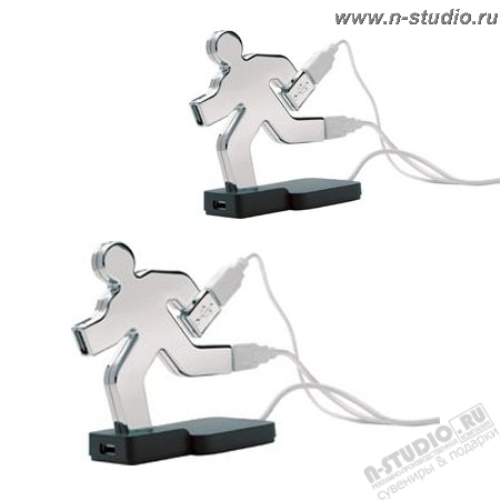 Разветвитель USB «Человек» Хаб USB Hub под логотип
