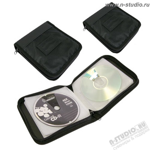 Черный футляр CD на 12 дисков DVD