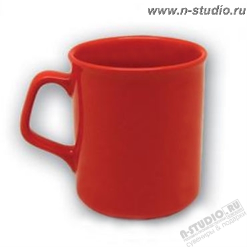 Красная кружка керамика под логотип, сувенирная