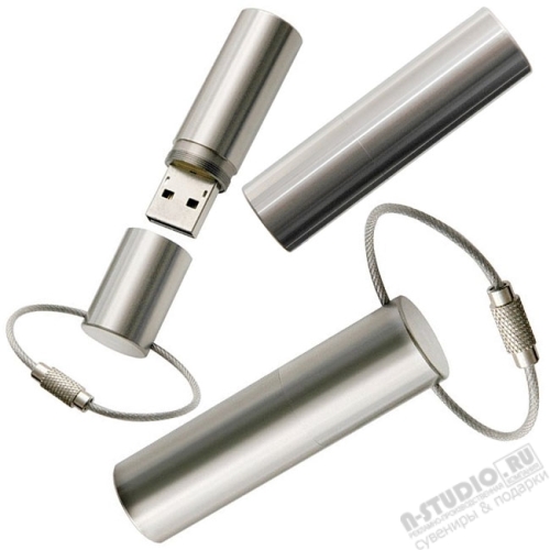 Флешки с тросиком цилиндрические usb flash drive сталь флэш карта