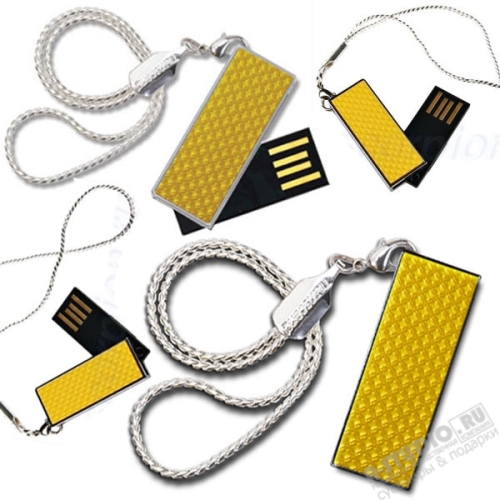 Флешка slim золото мини 2 Gb 4Gb 8Gb USB Drive