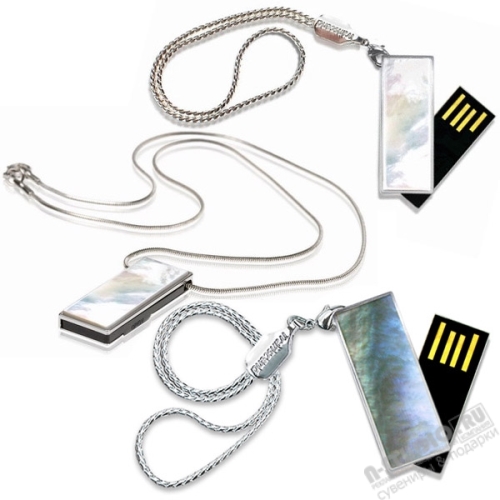 Флешка slim серебро 2 Gb 4Gb 8Gb USB Drive мини