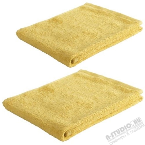 Полотенце махровое 100x50см, 420гр, желтое