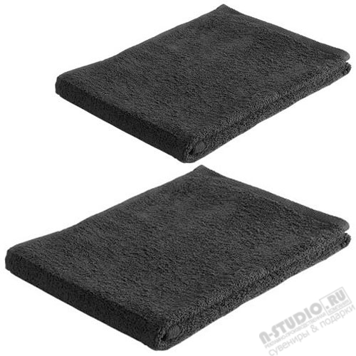 Полотенце махровое черное 140x70см, 420гр