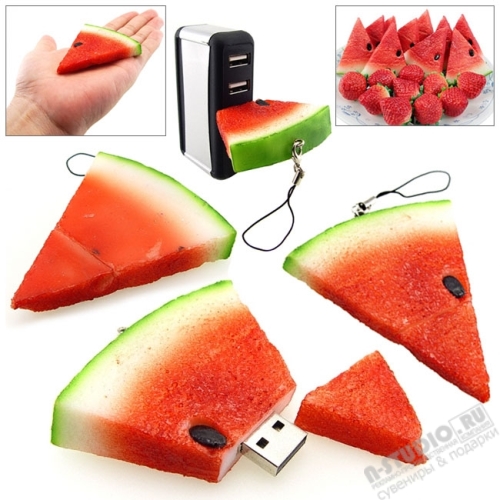 Флэшки«Арбуз» USB Flash Drive под логотип usb флеш носители