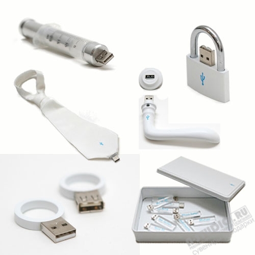 Флешки «Шприц» флэшки «Капсула» галстук usb флеш  карты кольца