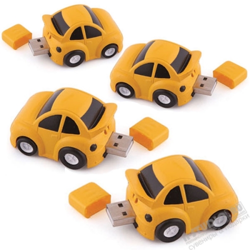 Флэш накопитель Car usb flash drive желтые флешки автомобильные