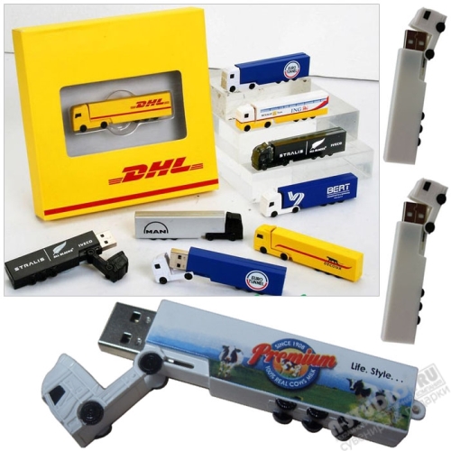 Флэшки usb flash drive «Грузовик» флеш накопитель 1Gb 2Gb 4Gb 8Gb 16Gb