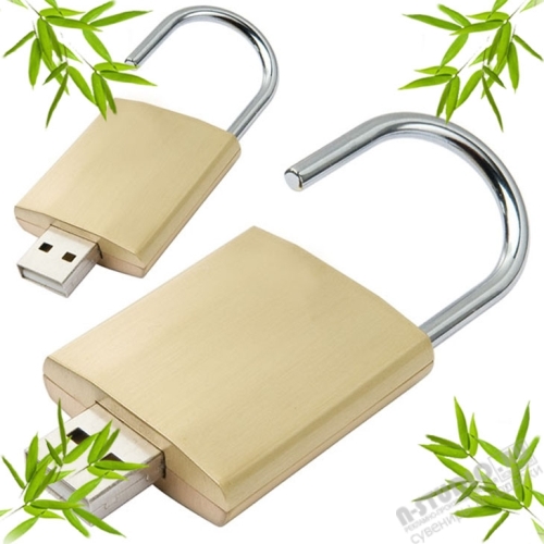 Флешка «Замок» под нанесение логотипа usb флэш карты дерево оптом