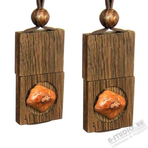 USB Flash Drive в деревянном корпусе usb флэш диск